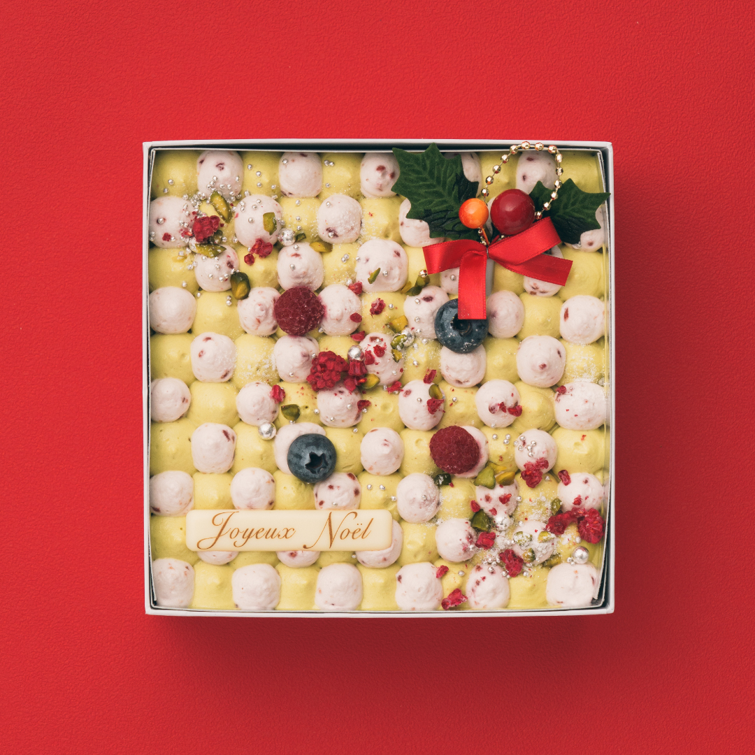 クリスマスケーキ ラズベリー&ピスタチオ